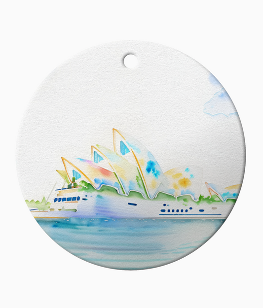 Sydney Opera House Ceramic Christmas Ornament