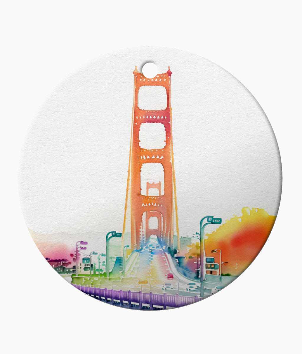 Golden Gate Bridge, San Francisco Ceramic Ornament