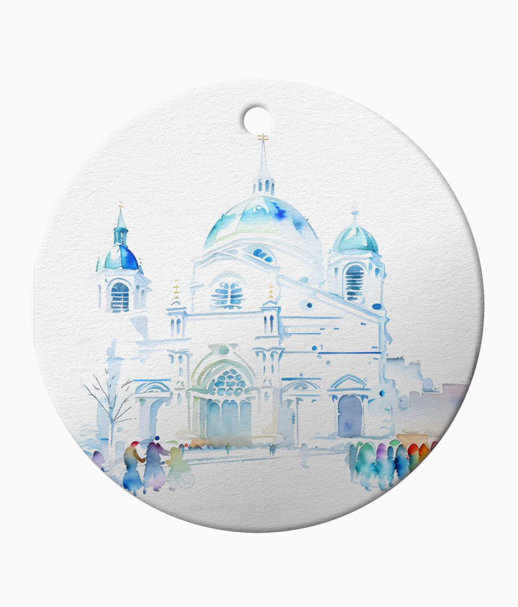 Berlin Cathedral Watercolour Christmas Ornament